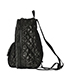 Ruthenium Quilted Falabella Backpack, bottom view